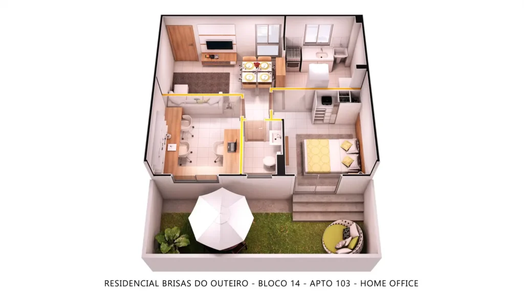 2RESIDENCIALBRISASDOOUTEIRO_ISOMETRICA_APTO103BLOCO14_HOMEOFFICE_V02