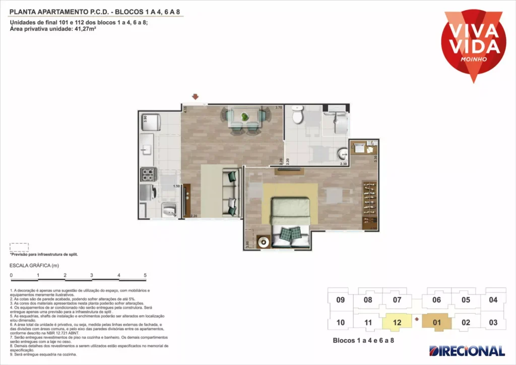 Planta 1 Viva Vida Moinho