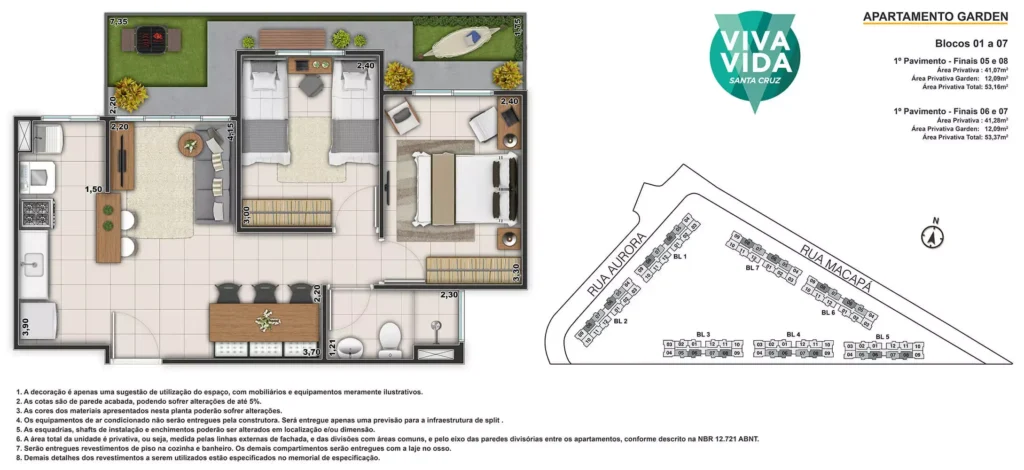 Planta 1 Viva Vida Santa Cruz