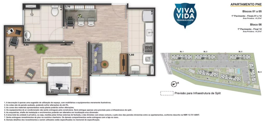 Planta 1 Viva Vida Tranquilidade