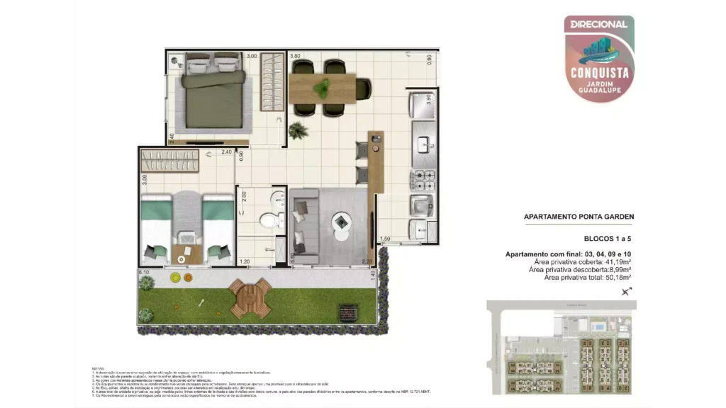 Planta 2 Conquista Jardim Guadalupe