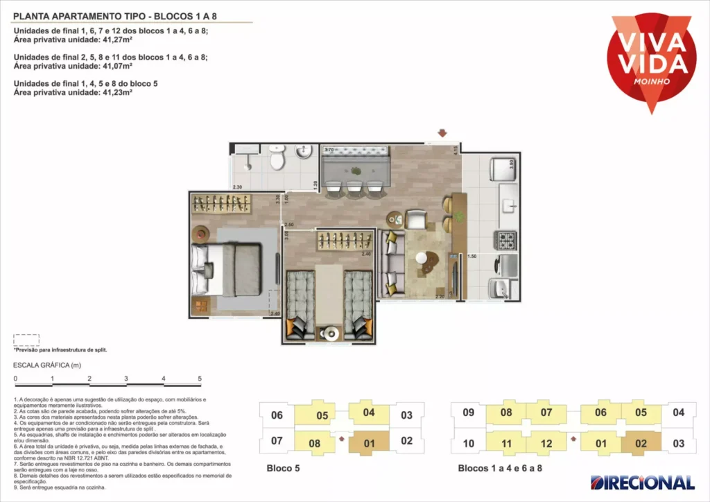 Planta 3 Viva Vida Moinho