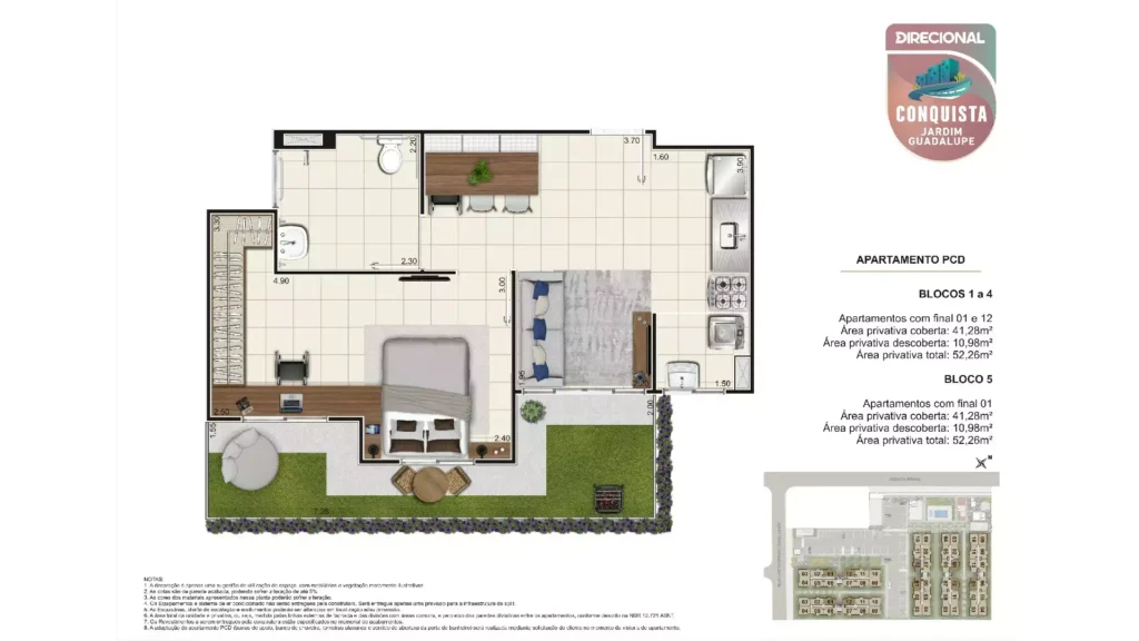 Planta 4 Conquista Jardim Guadalupe