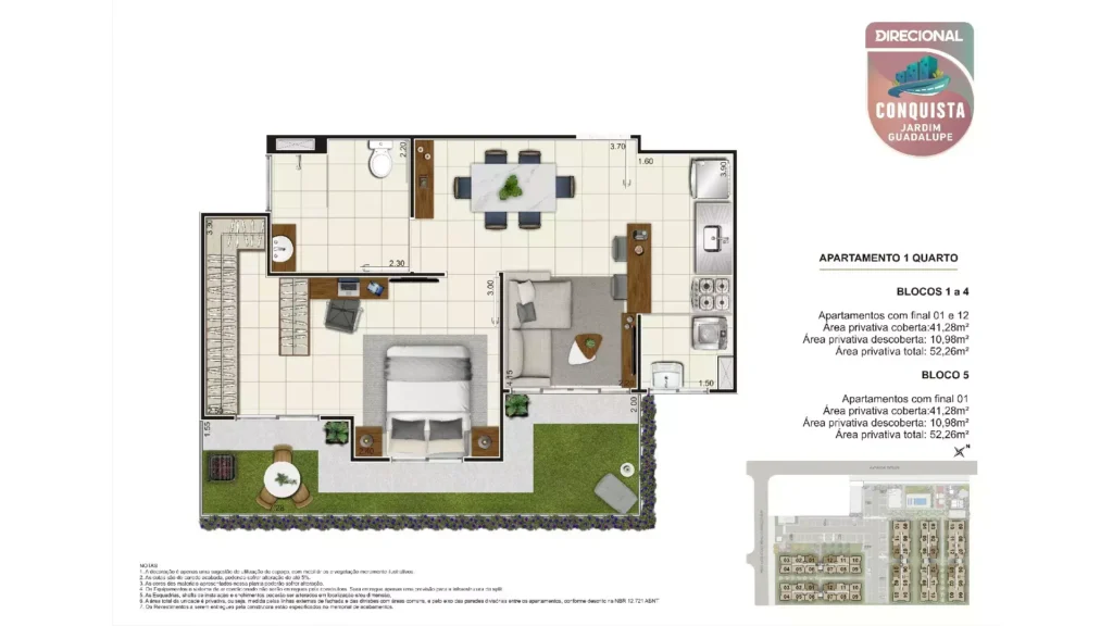 Planta 5 Conquista Jardim Guadalupe