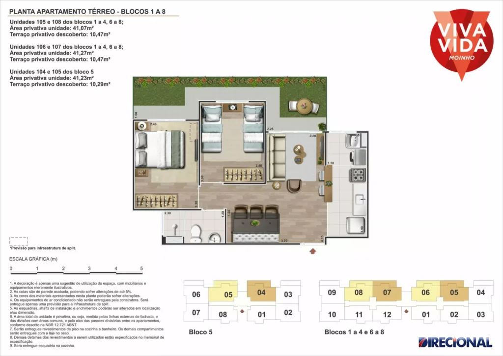 Planta 5 Viva Vida Moinho