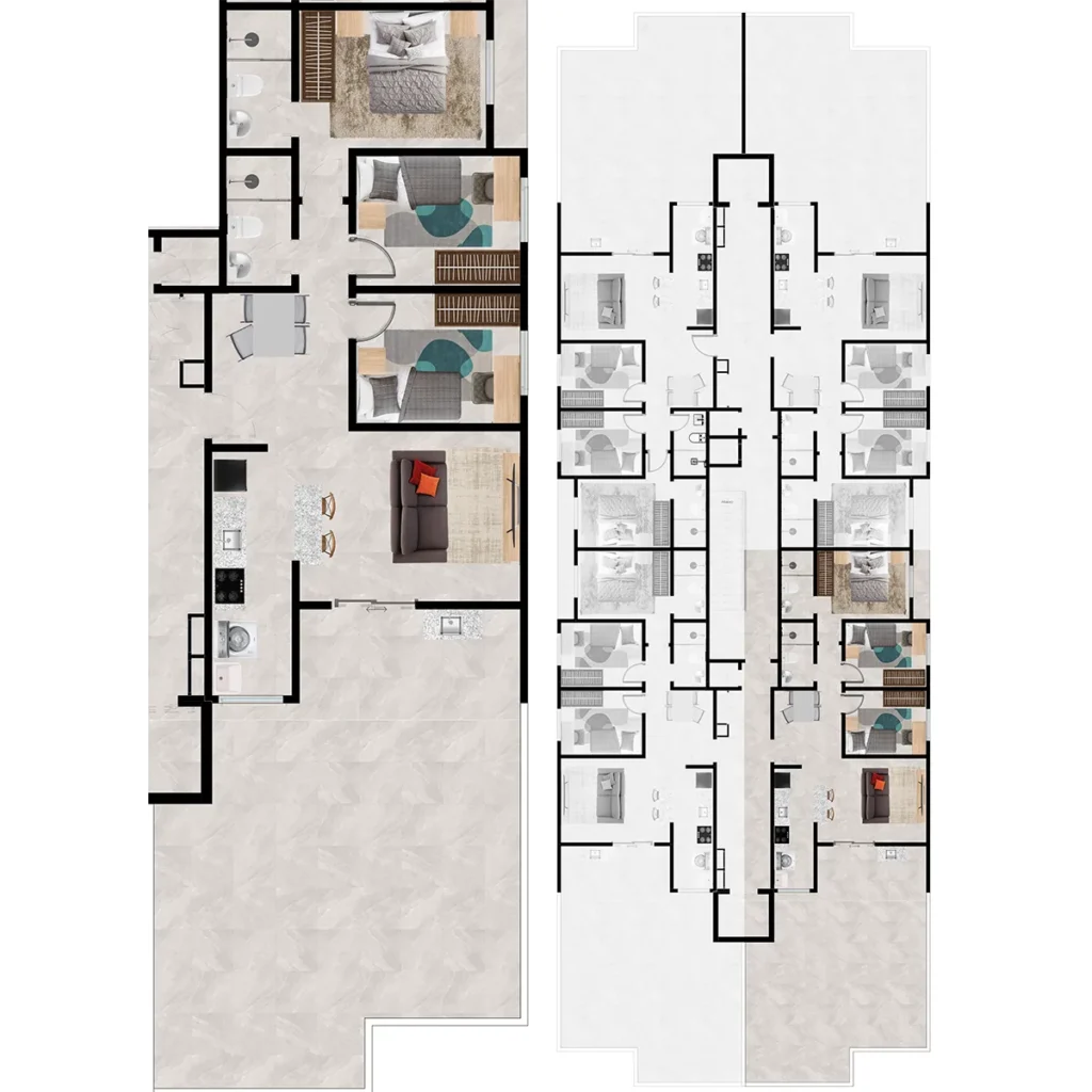 Planta 1 Residencial Lírios do Vale