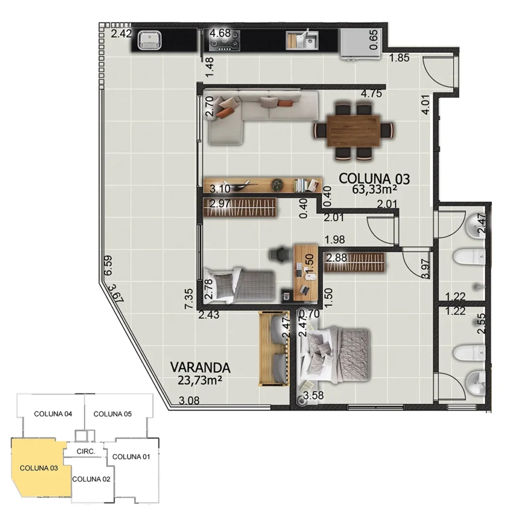 Planta 10 Residencial Dianthus