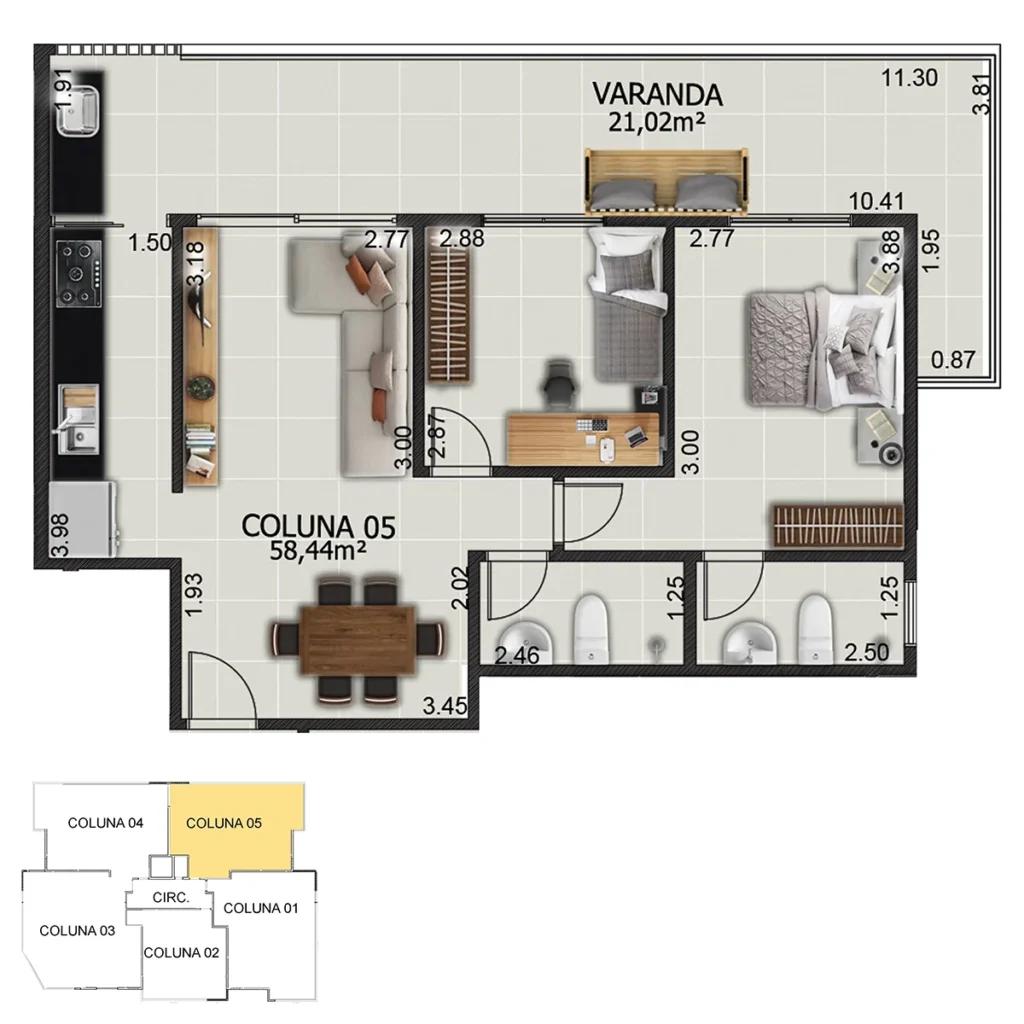Planta 12 Residencial Dianthus