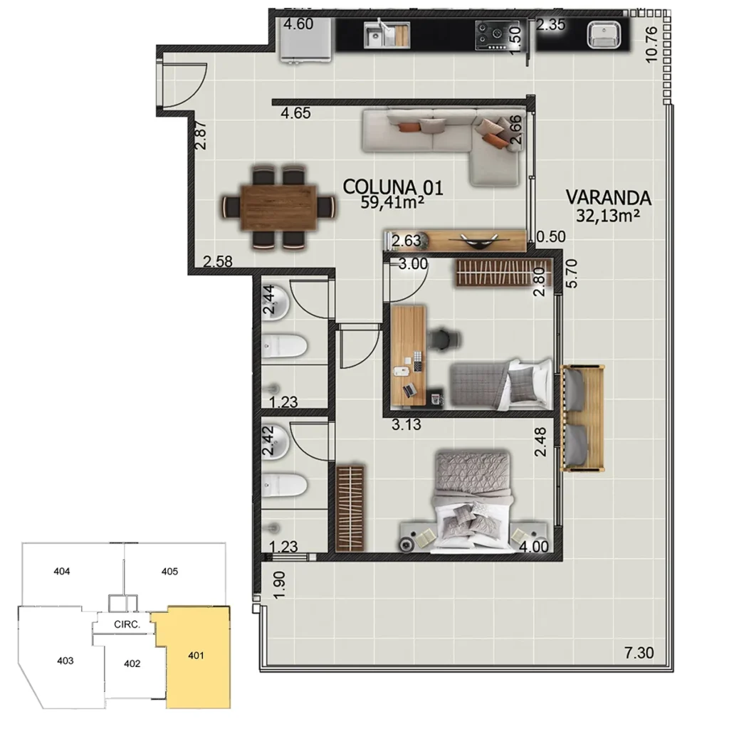 Planta 2 Residencial Dianthus
