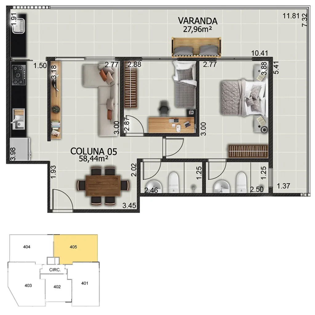 Planta 5 Residencial Dianthus