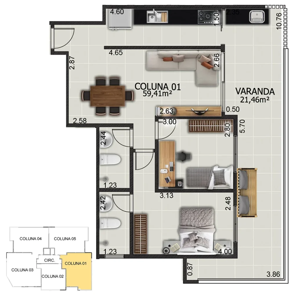 Planta 8 Residencial Dianthus