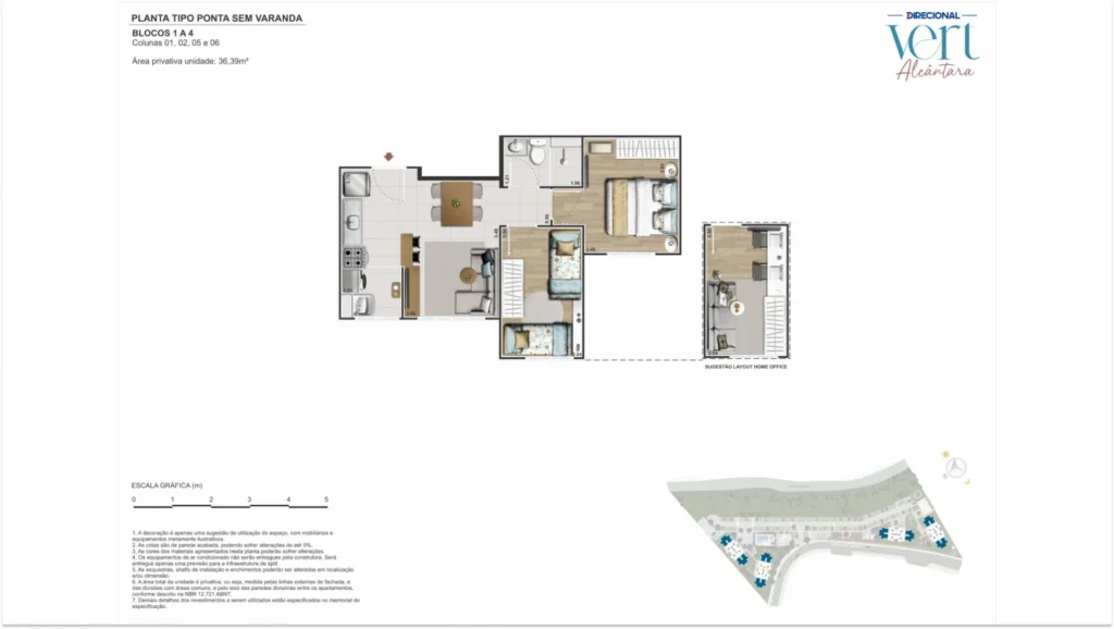 3 Planta-ApartamentoTipoPonta-DirecionalVertAlcantara