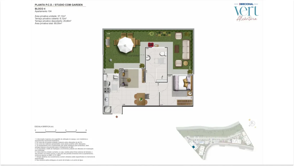 4 Planta-ApartamentoPCDStudioGarden-DirecionalVertAlcantara
