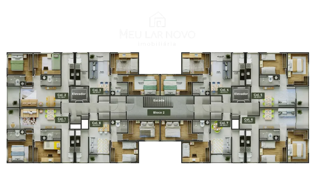 Bosque Residence- Crescer Niterói Planta 2