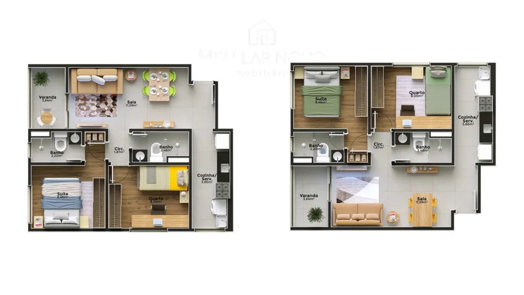 Bosque Residence- Crescer Niterói Planta 3