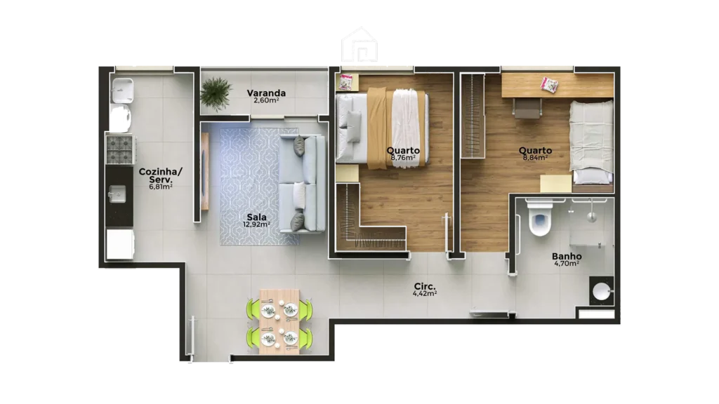 Bosque Residence- Crescer Niterói Planta 4